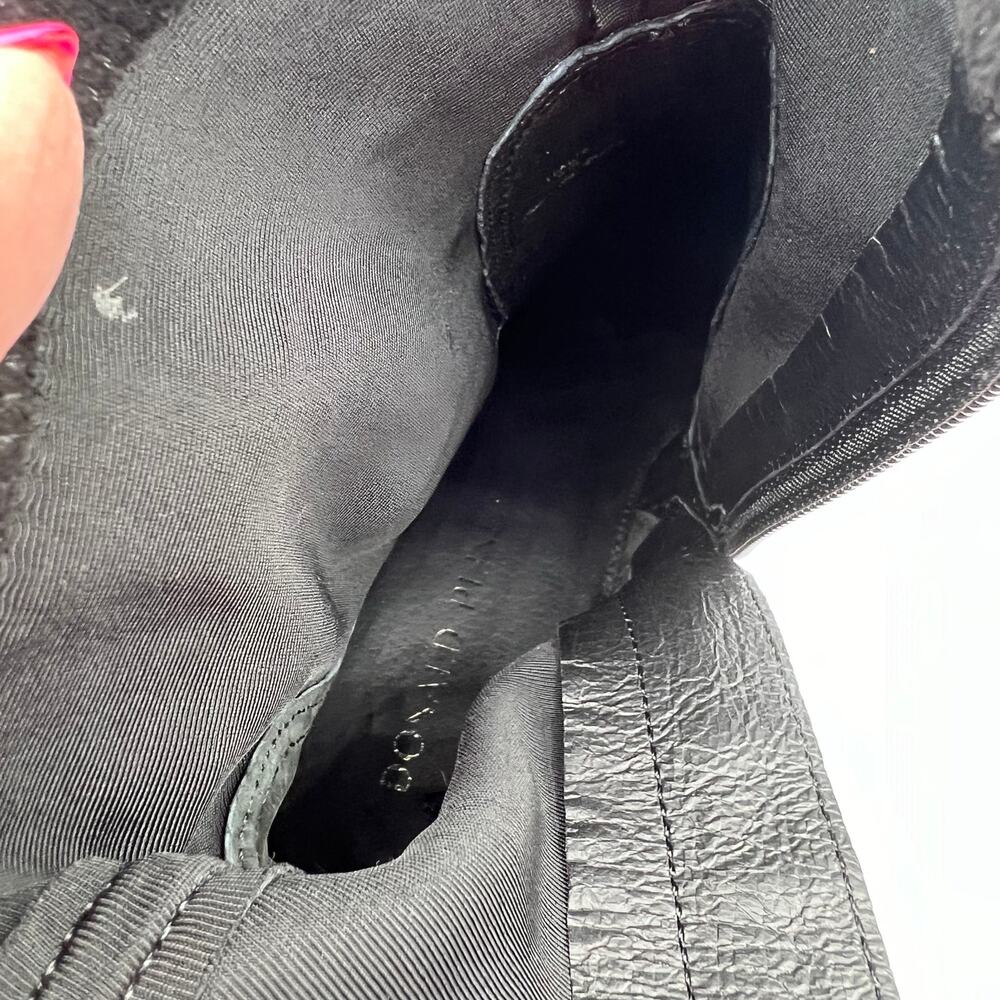 Donald Pliner Size 9 Italia Suede Boots Bootie‎ Black 3" Stiletto Heel Zip Ankle - Picture 12 of 16